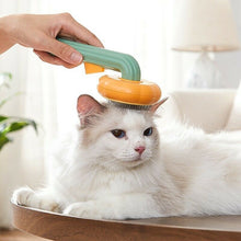 Pumpkin-Shaped Self Cleaning Grooming Brush - Furrero