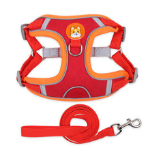 Reflective Soft Mesh Harness with Chest Strap and Leash - Furrero