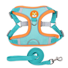 Reflective Soft Mesh Harness with Chest Strap and Leash - Furrero