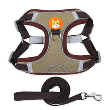 Reflective Soft Mesh Harness with Chest Strap and Leash - Furrero
